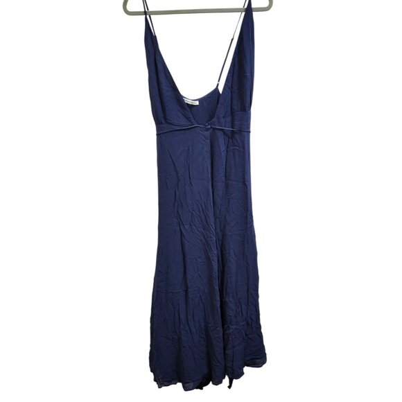 Reformation Callalily Dress in Navy Blue Size 4 - Picture 3 of 16